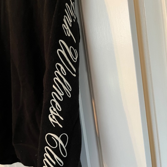 Victoria’s Secret PINK Ivy Fleece Oversized Crew Sweatshirt - Black - Size M - Picture 5 of 9